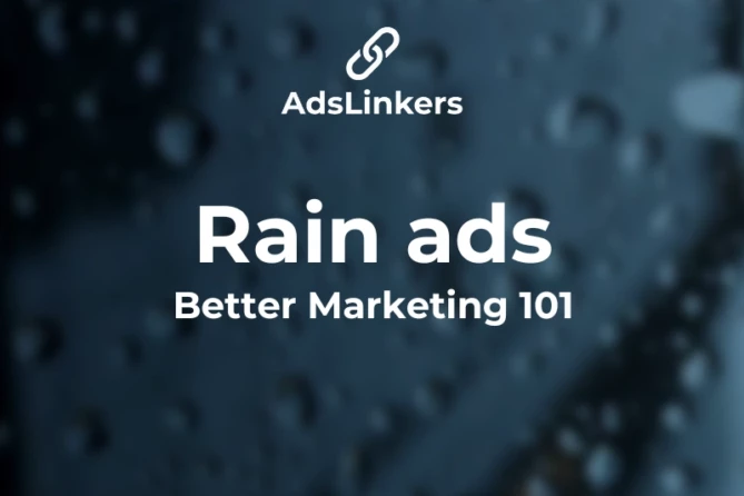 You can start using rain ads with AdsLinkers app.